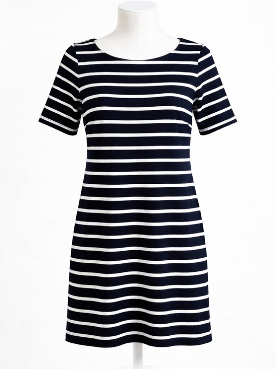 Banana Republic Dresses & Skirts - Banana Republic Navy White Striped Shift Dress Petite Mini Work Casual